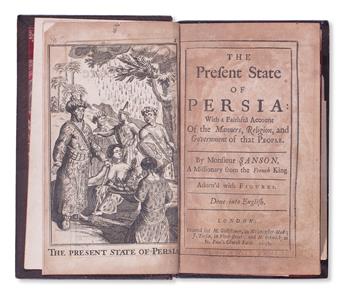 TRAVEL  SANSON, FRANÇOIS. The Present State of Persia.  1695